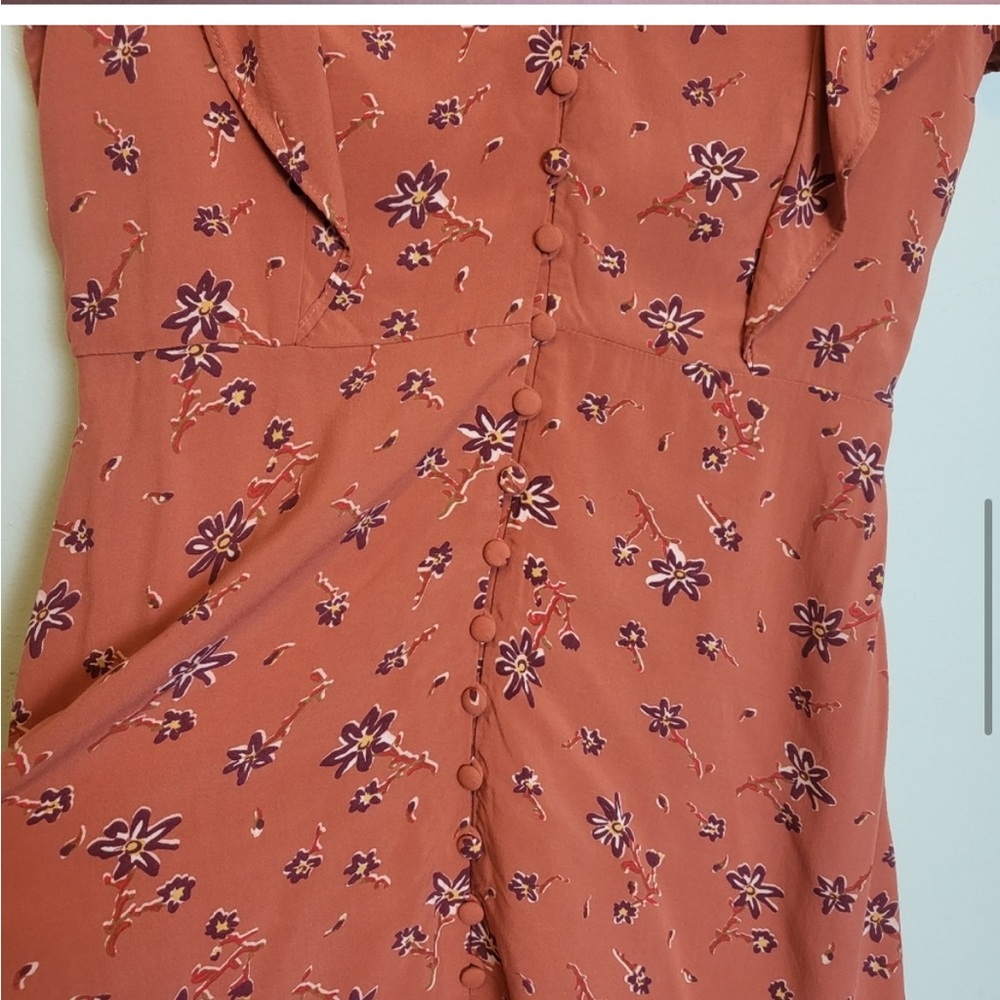 Madewell Flutter Sleeve Ruffle Button Down Dress … - image 5